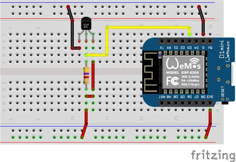 Vodotesna temperatura: DS18B20