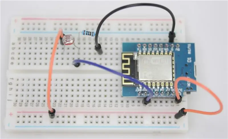 Lys: Fotoresistor / fotocelle (analog)