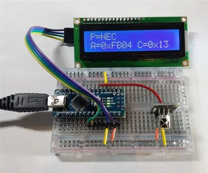 IR diaľkový analyzátor / prijímač s Arduino: 3 kroky