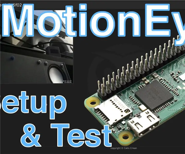 Het MotionEye OS instellen op de Raspberry Pi Zero W: 5 stappen