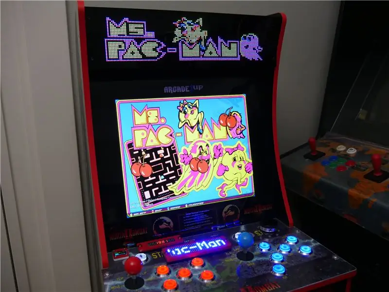 Arcade1Up Mod med LED-markering och underdisplayer