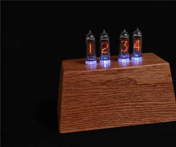 Nixie Tube Clock W/ Arduino Mega: 5 trinn (med bilder)