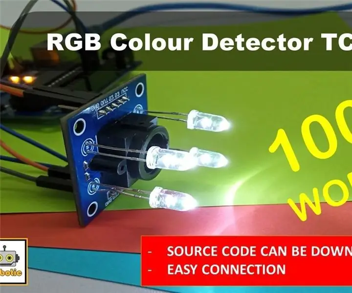 البرنامج التعليمي: كيفية استخدام مستشعر كاشف الألوان RGB TCS230 مع Arduino UNO: 3 خطوات