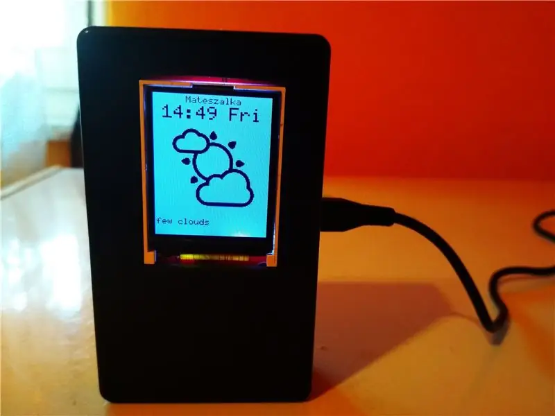 ESP8266/ESP32 meteorološka stanica sa TFT LCD -om