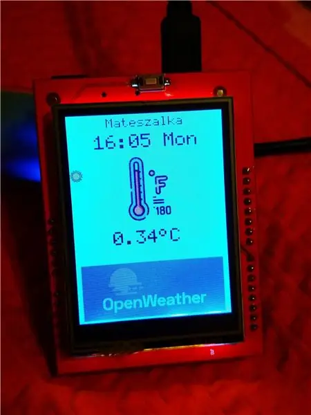 Метеостанция ESP8266 / ESP32 с ЖК-дисплеем TFT