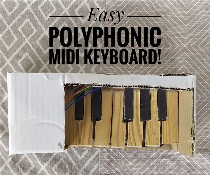 Arduino Easy Midi Keyboard: 5 steg (med bilder)