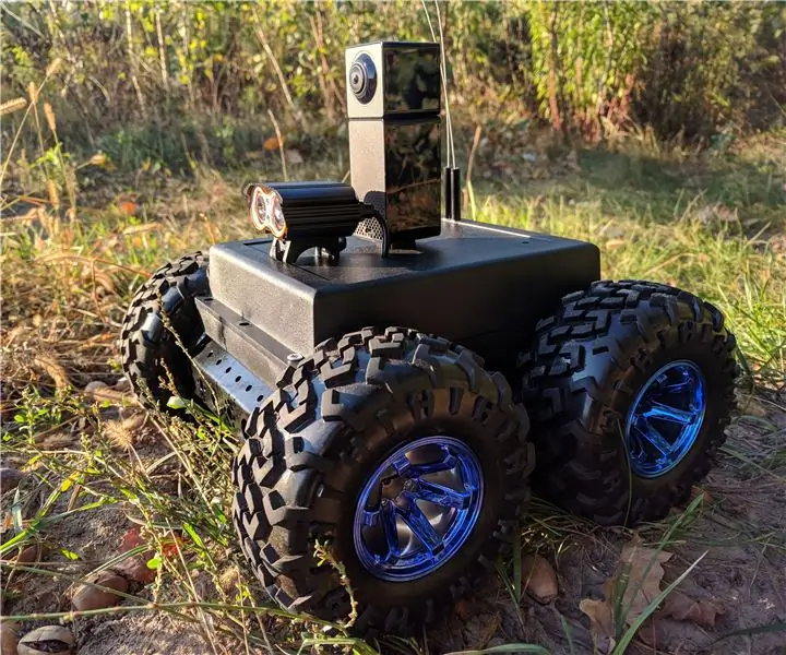 4WD Security Robot: 5 خطوات (بالصور)