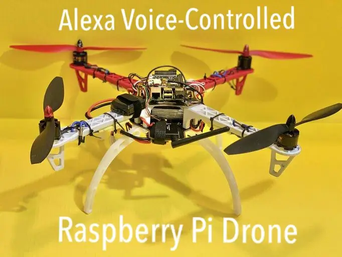 Alexa Voice Controlled Raspberry Pi Drone Med IoT og AWS