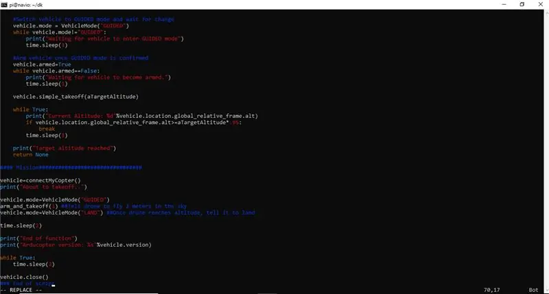 Programimi i dronit për të fluturuar me Python
