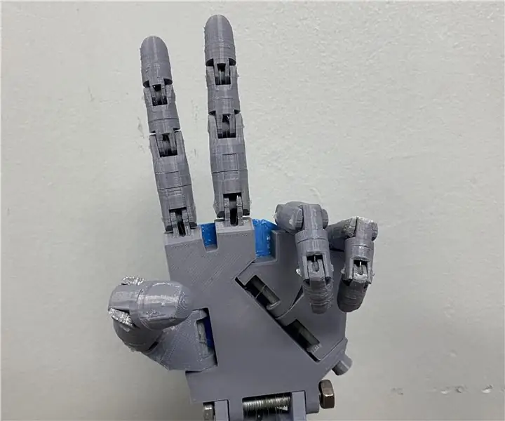 ASL Robotic Hand (links): 9 stappe (met foto's)