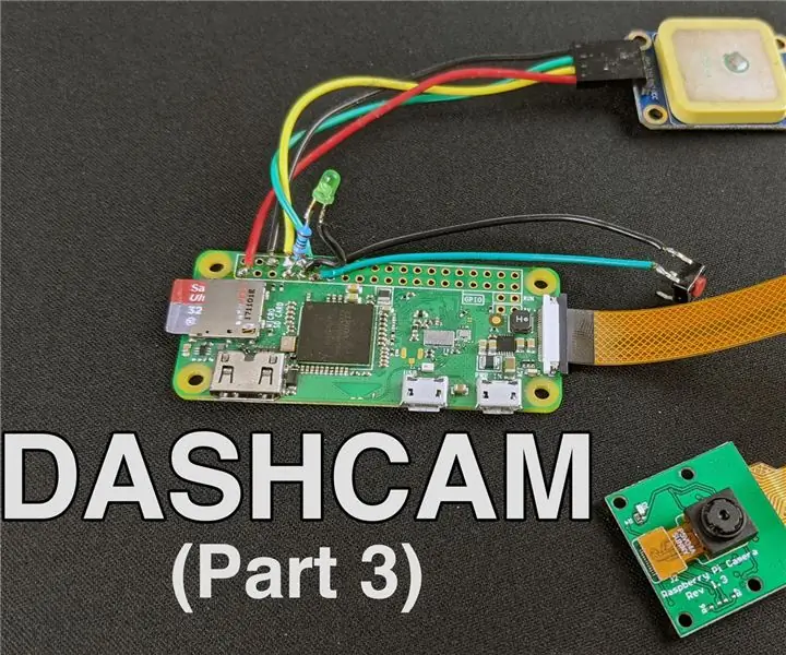 Oprettelse af et Pi Zero Dashcam (pkt. 3): Filhåndtering og forbedringer: 3 trin