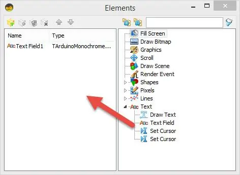 Vietnē Visuino ADD & Connect Components