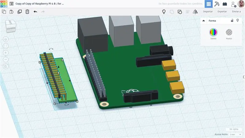 Adjunteu el vostre duplicat GPIO de 90 graus