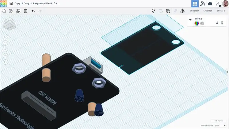 Inseriu i connecteu la targeta de disc MSATA SDD a la placa d’expansió MSATA