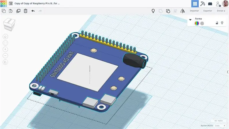 SIM7600G-H 4G op verticaal en plug-in