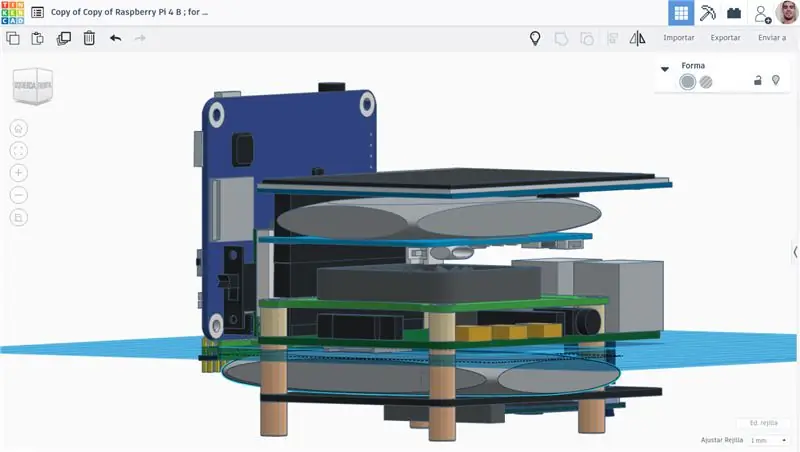 Assigneu la nostra segona bateria. i és un bon moment inserir / connectar la càmera SPI al Raspberry Pi