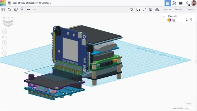 Taula d’expansió GPIO universal (tres)