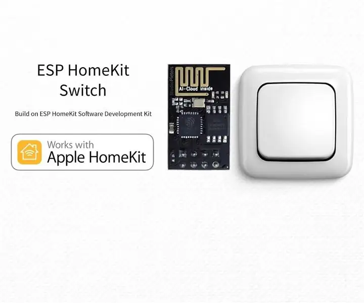 ESP8266 - přepínač HomeKit: 4 kroky