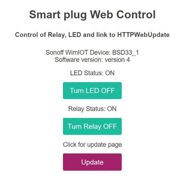 Sonoff կամ BSD33 Smart Plug - Մաս 3