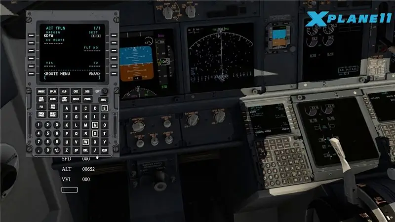 Hoe X-Plane11 standaard 737 FMC te programmeren