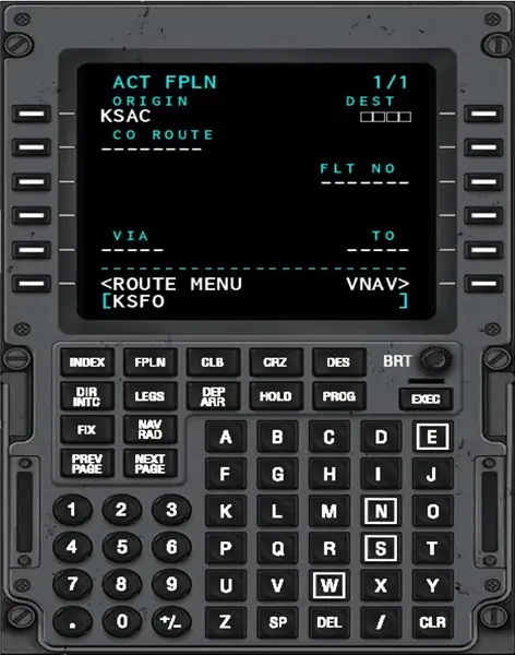 Hedef Havaalanınızın ICAO Kodunu Scratchpad'e Girin