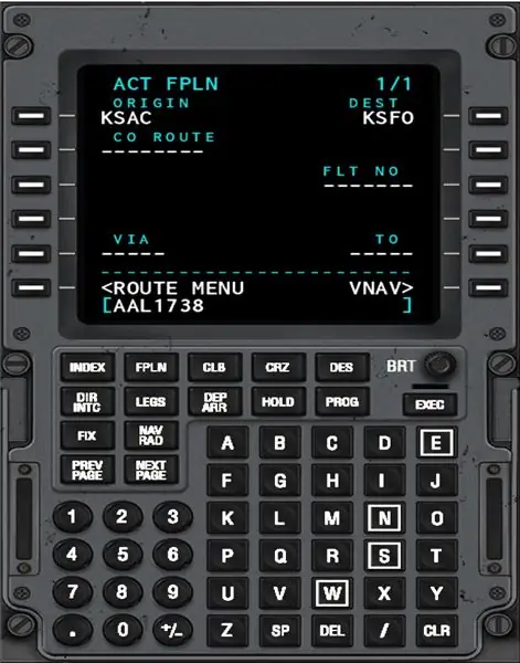 Masukkan Nomor Penerbangan Anda di Scratchpad