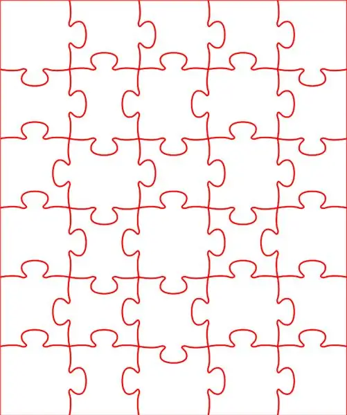 Préparation de l'œuvre d'art du puzzle