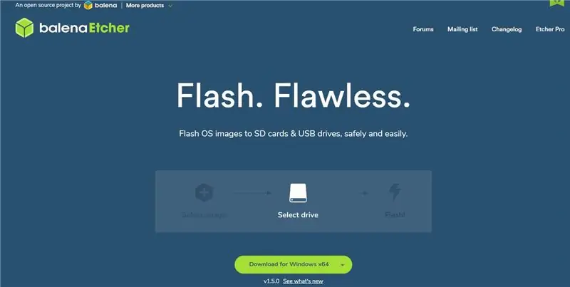 Passaggio 2: Flash l'ultima immagine del sistema operativo Rasbpian su scheda SD