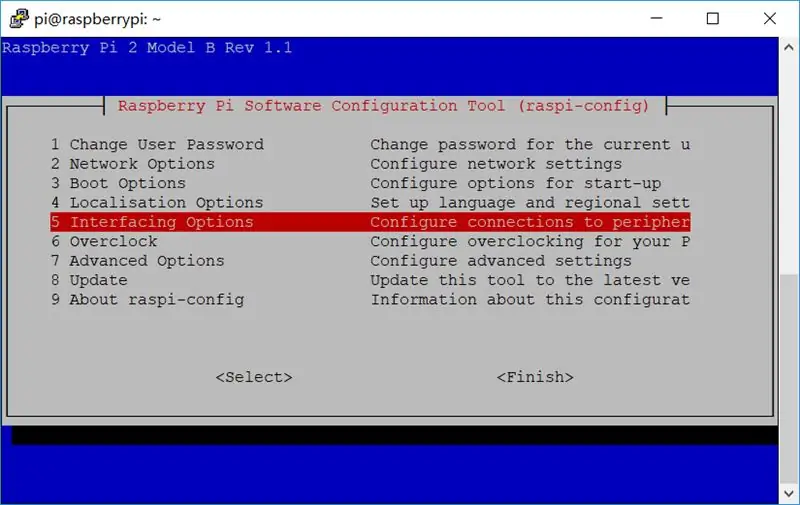 Schritt 3: Aktivieren Sie die I2C-Funktion von Raspi-config