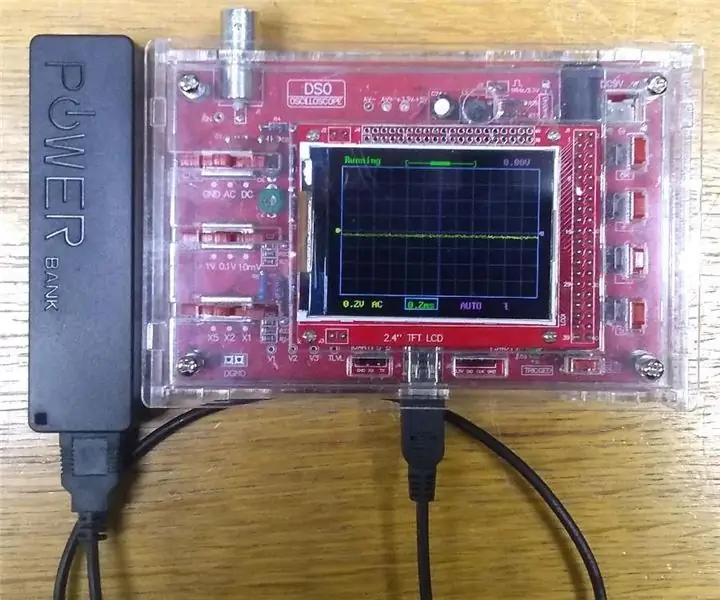 DSO138 USB पावर: कोई बूस्ट कन्वर्टर नहीं!: 3 कदम