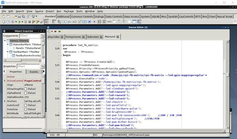 การคอมไพล์ การตั้งค่า และการทดสอบ Ledboard Pi GUI Application