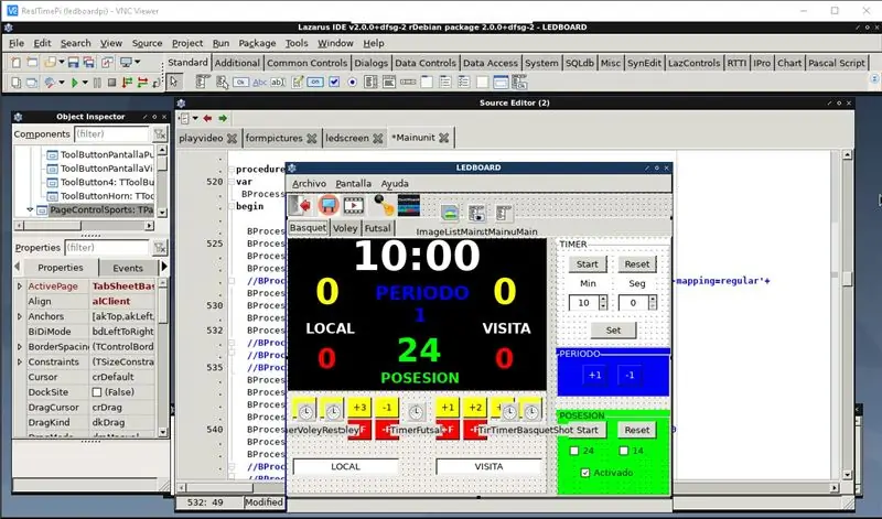 Ledboard Pi GUI პროგრამის შედგენა, დაყენება და გამოცდა