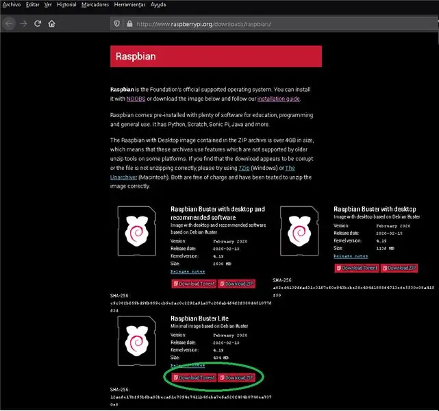 Configuració de les coses del sistema operatiu Raspberry Pi 3/4