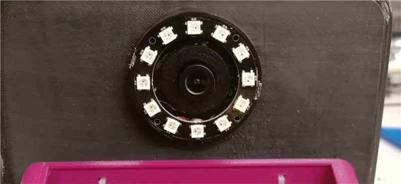 Montáž kamery a NeoPixelu