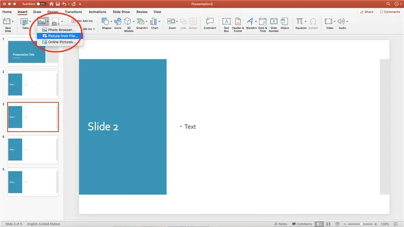 Legge til bilder i PowerPoint del 2