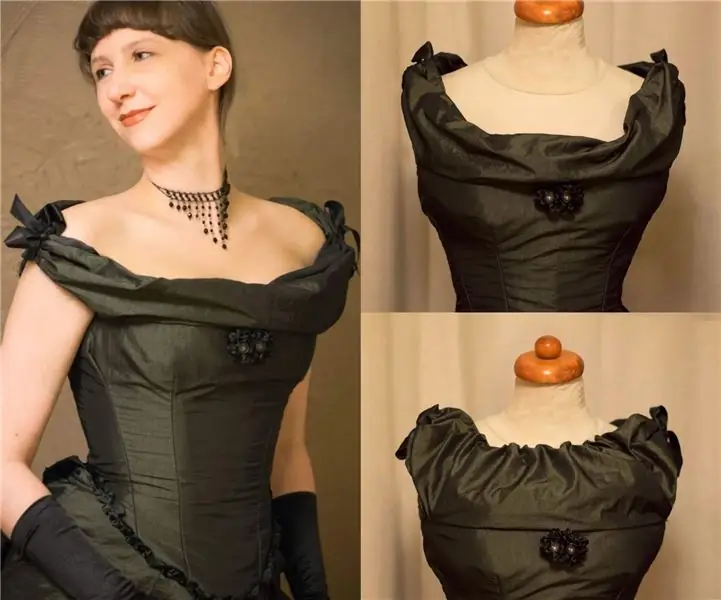 Автономдуу жөнгө салынуучу моюн сызыгы бар Victorian Ball халаты: 8 кадам (сүрөттөр менен)