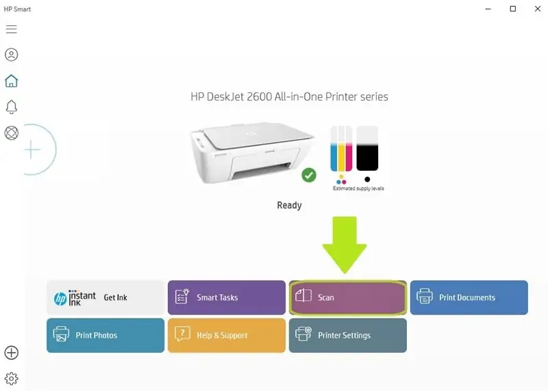 Obriu l’aplicació intel·ligent HP per escanejar-la