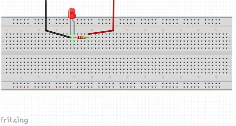 The Connections (breadboard)