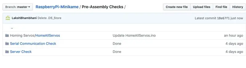 Pre-Assembly Software at Hardware Check