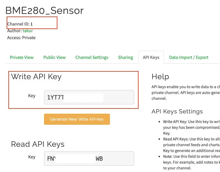 Crea account con Thing Speak (Matlab)