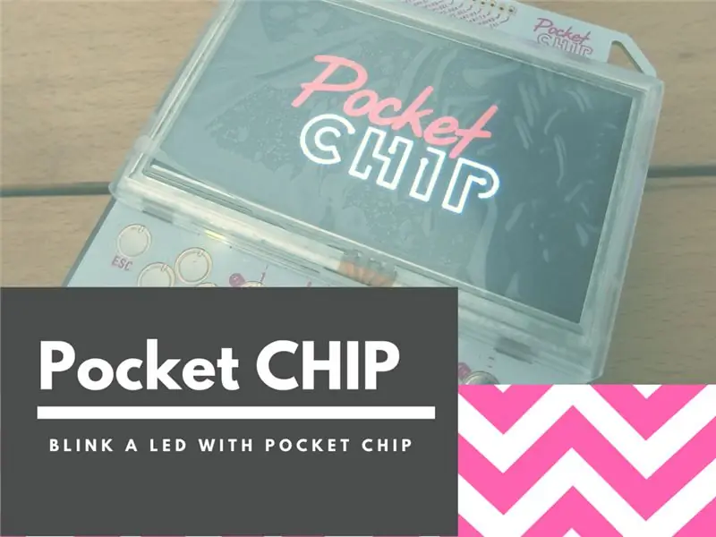 Pocket Chip: Hoe maak je een led knipperen?