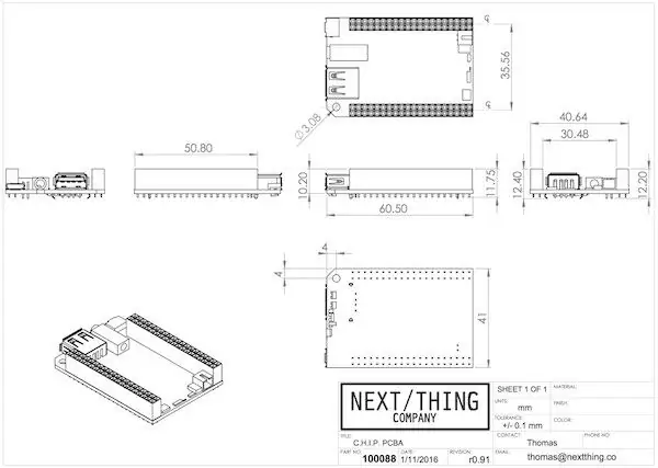 ویژگی های CHIP و Pocket CHIP