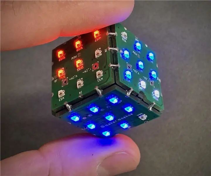 Dadi LED PCB a sei facce con WIFI e giroscopio - PIKOCUBE: 7 passaggi (con immagini)