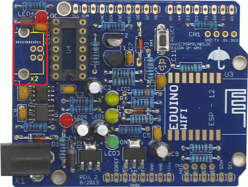 Spajkalnik X2: USB priključek tipa B