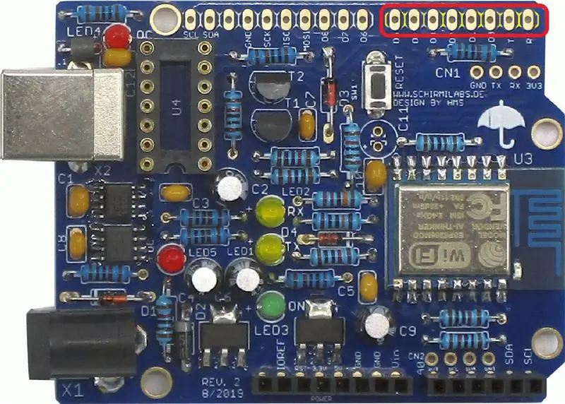 Lodēt IOL: Female Header 8 Pins