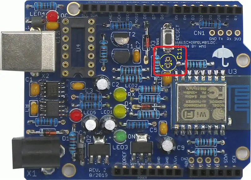 Lemljenje C11: Elektrolitički kondenzator 100uF