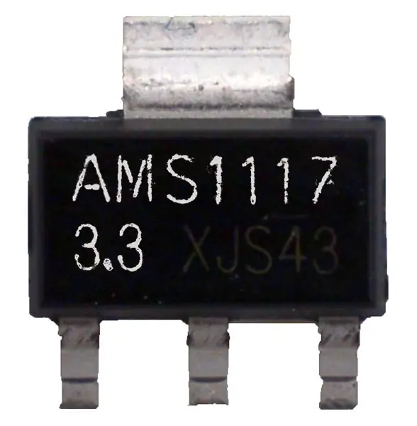 Solder U6: AMS 1117 3.3