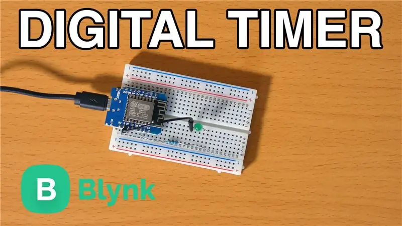 Criação de um temporizador digital usando Blynk