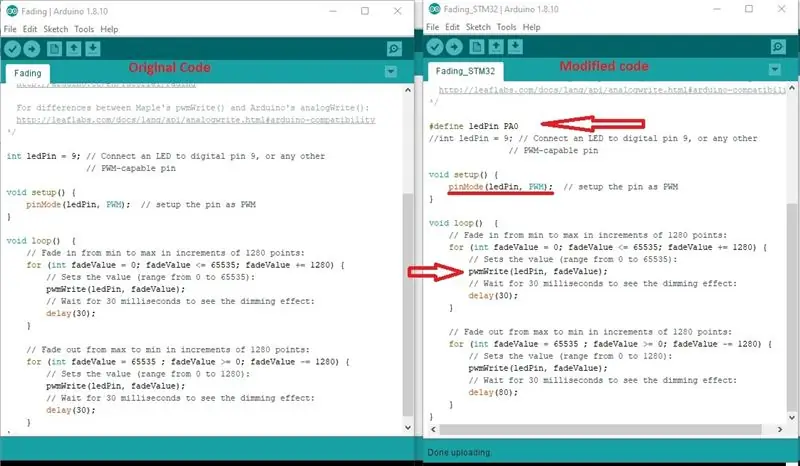 AnalogWrite () ընդդեմ PwmWrite ()… Անալոգային ելք 2 համով