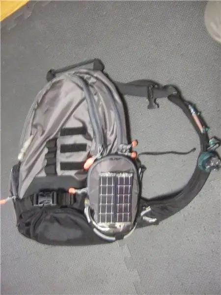 Bolsa de bicicleta LED solar: 14 pasos